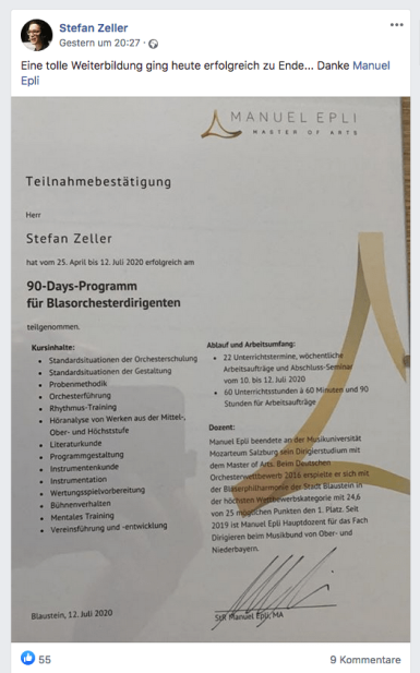 Stefan Zeller - FB - Urkunde